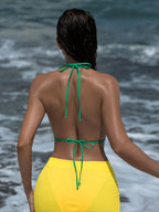 Conjunto Praia Com Biquíni E Saia Curta
