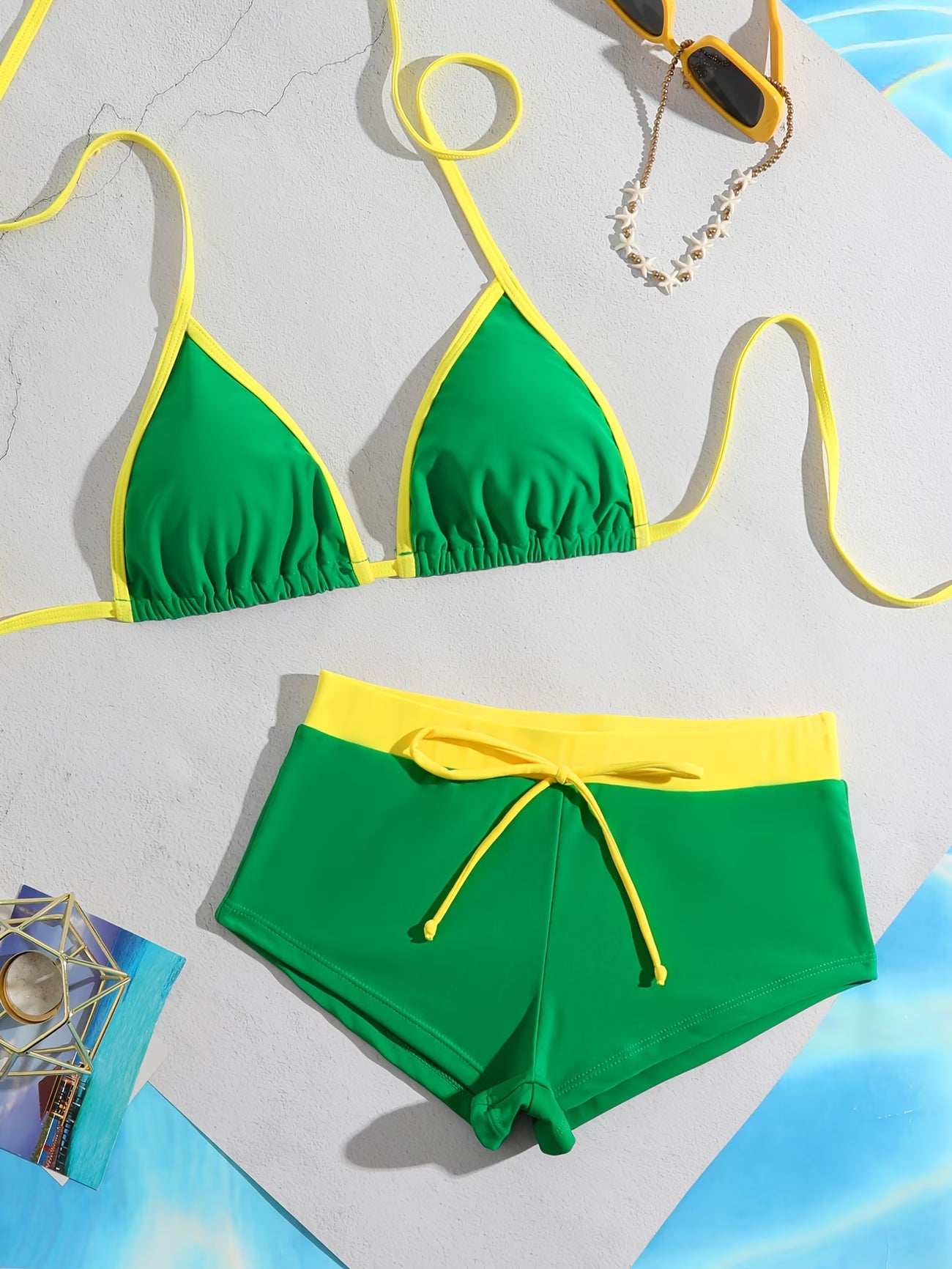 Biquíni Triângulo Com Calcinha Short