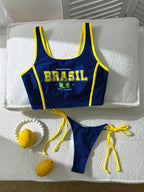 Tankini Brasil Regata Com Calcinha Ajustável