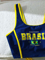 Tankini Brasil Regata Com Calcinha Ajustável