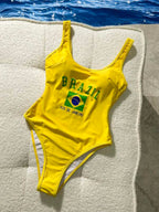 Maiô Brasil Regata Cavado Com Decote U