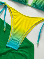 Conjunto Biquíni Cortininha Com Saia Longa Tule