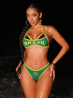 Biquíni Brasil Meia Taça Com Detalhe Strappy