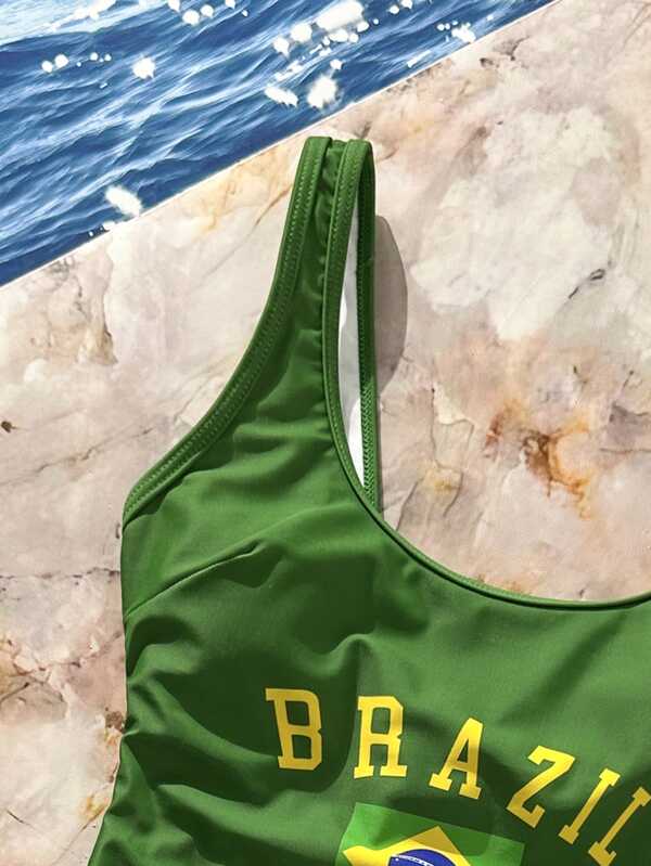 Maiô Brasil Asa Delta Com Costas Abertas