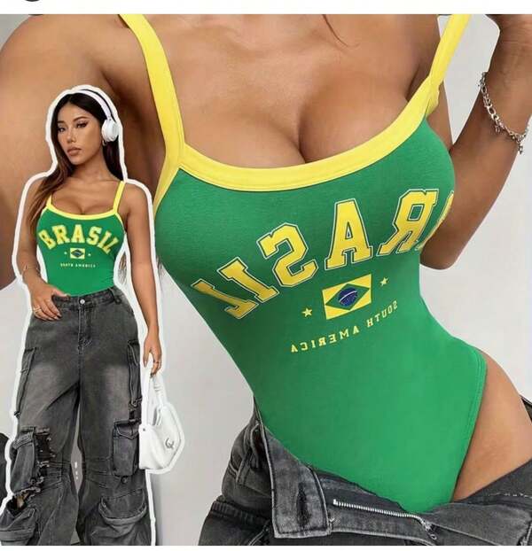 Maiô Brasil Cavado Estilo Esportivo