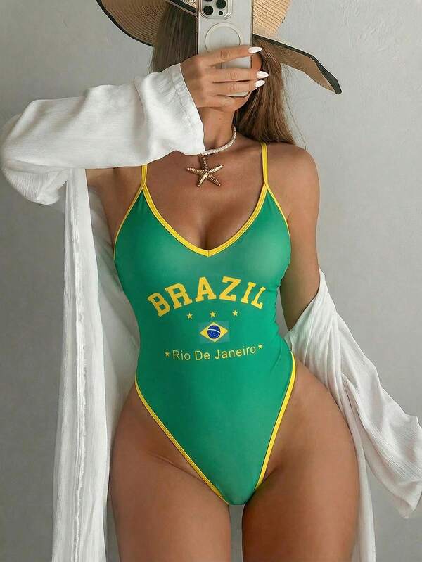 Maiô Brasil Cavado Com Costas Abertas