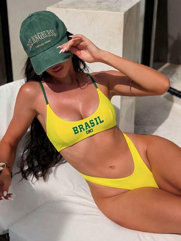 Maiô Brasil Cavado Com Costas Cruzadas