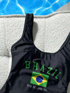 Maiô Brasil Asa Delta Com Costas Abertas