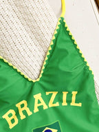 Maiô Brasil Decote V Com Acabamento Trançado