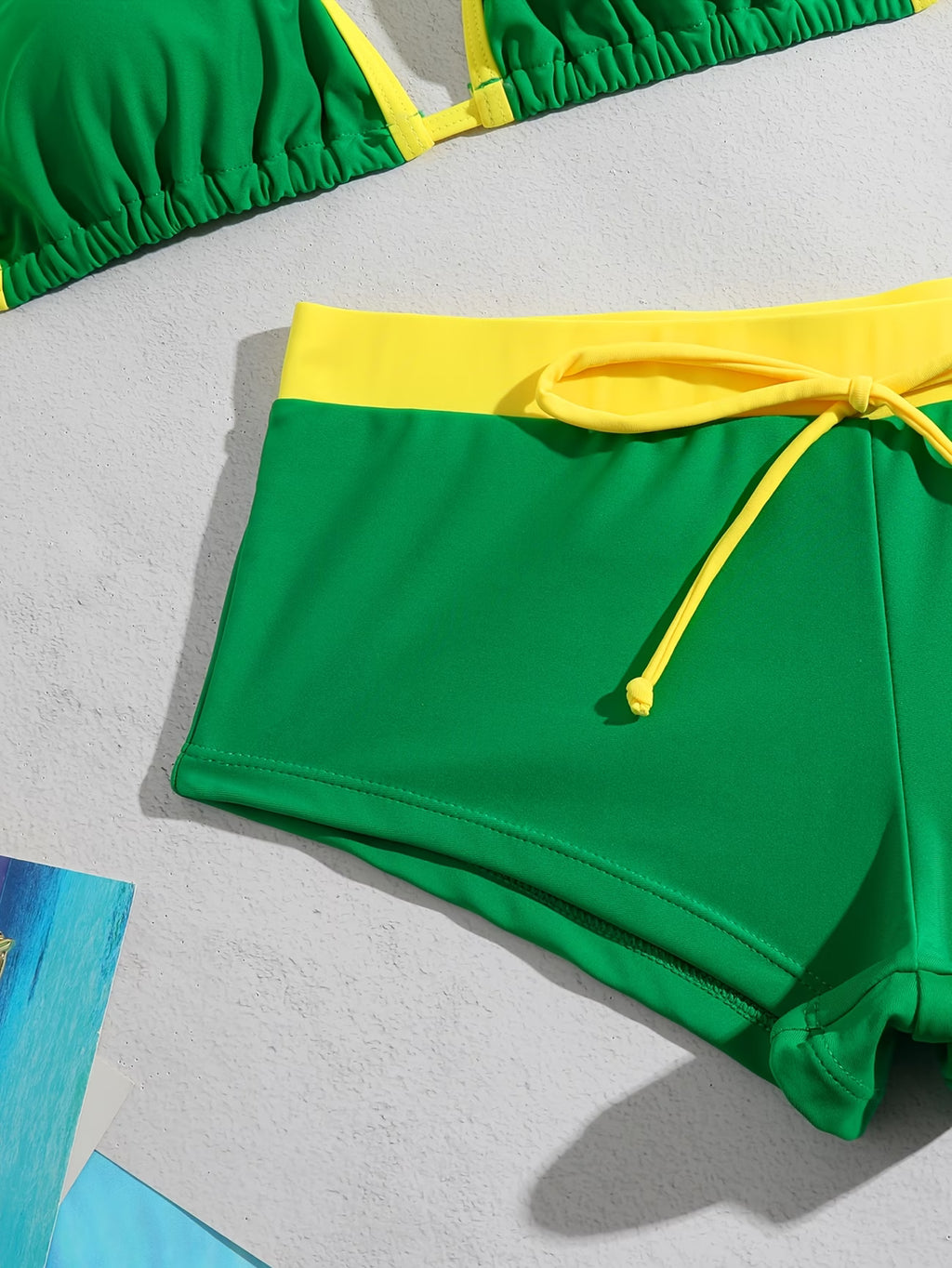 Biquíni Triângulo Com Calcinha Short